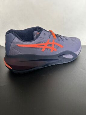Asics Gel-Resolution X Clay Men's Tennis Shoes Greyish Purple/Nova Orange 12.5 W